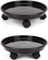 HGLCM 2Pcs Plant Caddy,Planter Pot Mover, Plant Pot Pallet Dolly Caster with Universal