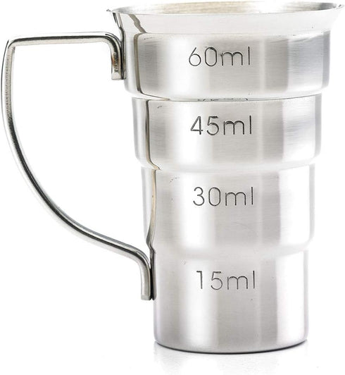 Barfly M37108 Drink Jigger, 2 oz Stainless Steel with Handle