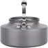 Outdoor Camping Tea Kettle Teapot 1.1L, Portable Coffee Pot Picnic Set, Wood Stove Steamer for Hiking (Grey)