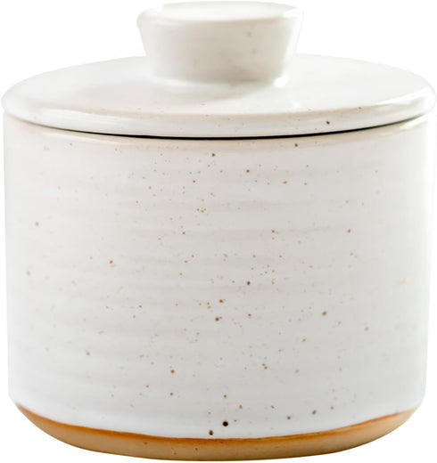 Premium Ceramic Butter Crock with Water Seal | Large 3-Stick Capacity Farmhouse