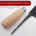 2 Pack Wooden Round Grip Kitchen Knife Handle Replacement for Chinese Chef's Knives, Vegetable Meat Cleaver