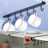 2 Pack Storage Mug Hooks Rack Under Cabinet, 6 Hooks Cup Holder Hanger, Kitchen Utensil Hanger