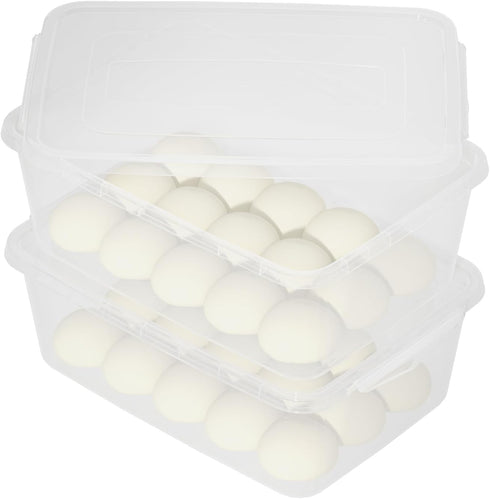 Vababa 2-Pack 16 L Pizza Dough Proofing Box with Lid, Clear Food Storage Container for Pizza