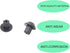 WB2K101 Range Burner Grate Rubber Feet Kit, 16 Pcs Compatible with GE and Kenmore Burner Grate Replace Parts