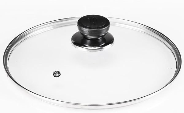Tempered Glass Pot Cover: 7.8 Inch Griddle Lid with Insulated Handle for Cooking Pot Cover