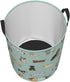 Cute Puppy Dog Round Laundry Hamper Storage Basket for Toys and Clothes Organizer, 62L