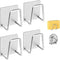 LEFTSTARER 4 Pack Sink Sponge Holder for Kitchen, Premium SUS304 Stainless Steel Rustproof Waterproof Adhesive