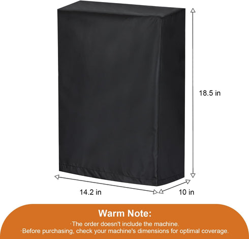 Dustproof Air Purifiers Cover for Storage, Universal Waterproof Cover for Home Appliances (Black)