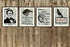 Set of 4 Edgar Allan Poe Art Print Posters - Raven and Tell Tale Heart on Ephemera Dictionary Page (8 x 10")
