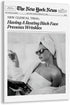 Generic Framed Hot Girls Drinking Champagne New York News Trendy Newspaper Canvas Print