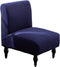 Armless Accent Slipper Chair Covers, Stretch Living Room Slipper Chair Slipcover Spandex