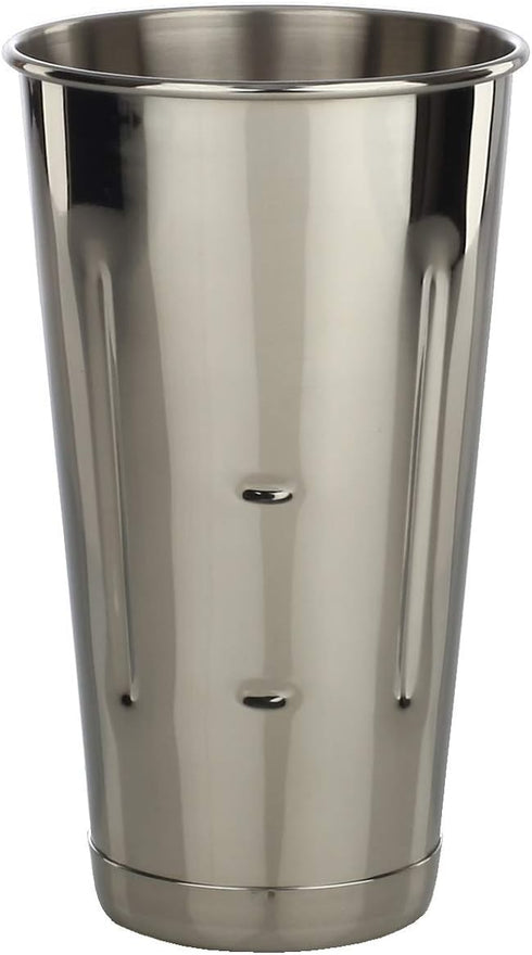 Stainless Steel Malt Milkshake Mixing Cup 2 Pack - Two Ice Cream and Milkshake Machine Cups - 30 oz Stainless Steel Malt Milkshake Cup for Milkshake Machines - Two 30 oz Cups