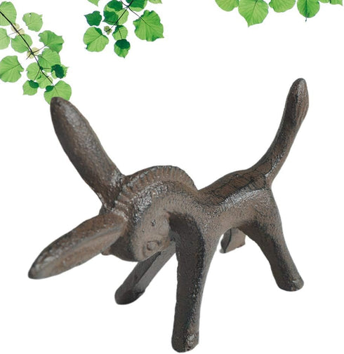 Iron Animal Figurine Donkey Horse Sculpture, Desktop Animal Ornaments for Home Office Decoration.