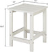 Kcelarec 1-White) Patio Side Table, Pool Composite Patio Table,HDPE End Tables for Backyard,Pool, Indoor Companion