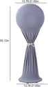 Floor Fan Dust Cover Waterproof Dustproof Fan Cover Washable Standing Round Fan Dust-Proof Sleeve Protective Cover for Household Pedestal Fan Floor Fan Stand Fan Decoration (Grey)