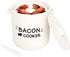 Microwave Bacon Cooker with Lid and Bonus Tongs - SOLIGT Ceramic Splatter-Proof Design Easy Faster Bacon Maker for