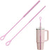 YOTIME Silicone Straw Cleaner Brush, 2Pcs Reusable Straw Brush Extra Long for