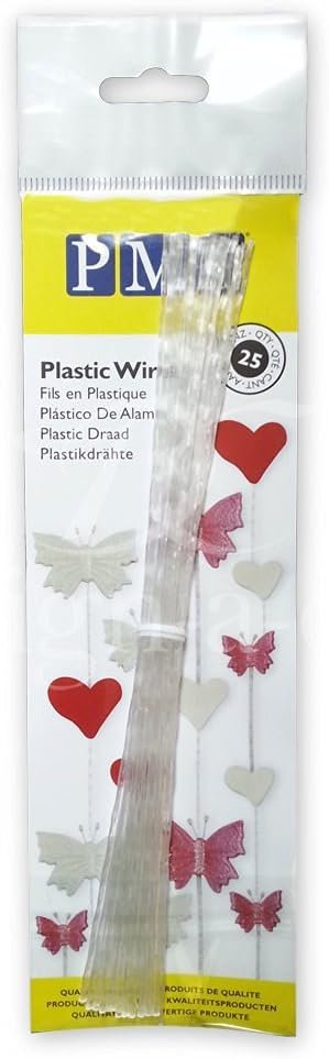 PME Sugarcraft Plastic Wires, 7-Inch, Pack of 25