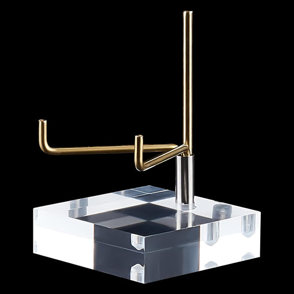 Adjustable Metal Arms Display Stand Easel with Acrylic Base for Crystal Mineral Coral Rock Agate Fossil Collection