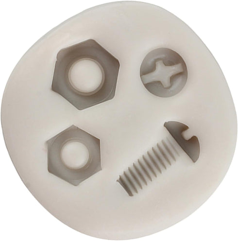 Hand Tools Silicone Molds - Screw Nut Fondant Mold for Construction Tools Candy Decorating Cupcake Topper