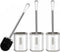 AONEZ Toilet Brush and Holder Set, 3 Pack with Stainless Steel Handle Toilet