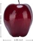 16PCS 3.43" 2.95" Toopify Artificial Red Apples, Red Delicious Faux Apples, Plastic Fruit, Fake Lifelike Simulation