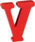 BinaryABC Valentines Day Wooden Block Love Sign, 4Pcs Table Love Signs for Wedding Home Decor (Red)