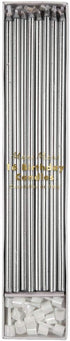 Meri Meri Long Birthday Candles for Cake, Pack of 16, 8.75" Tall Unscented