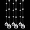Crystal Beaded Strands Clear Glass Beads Curtain, Wedding Props Decor, Hanging Ceiling Decoration Accessories