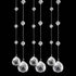 Crystal Beaded Strands Clear Glass Beads Curtain, Wedding Props Decor, Hanging Ceiling Decoration Accessories