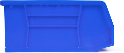 Hudson Exchange Plastic Stackable Storage Bin - 11" x 5-1/2" x 5" Hanging Container (Blue)