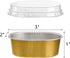 Dicunoy 100 Pack Mini Aluminum Cups with Lids, 3 OZ Disposable Muffin Liners Containers, Individual Ramekins Flan Pan for Dessert, Creme Brulee, Pudding at Wedding, Birthday Party, Easter Baking by Dicunoy