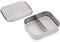 Stainless Steel Bento Box Lunch and Snack Container for Kids and Adults, 2 Sections for Meal Prep