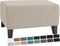 MAXIJIN Velvet Ottoman Slipcover Small Stretch Square Rectangle Footstool Slipcover Folding Storage