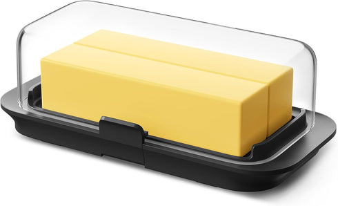 Countertop 250g Pisol Large Butter Dish with Lid for and Fridge Refrigerator Door Shelf, Airtight Butter Keeper