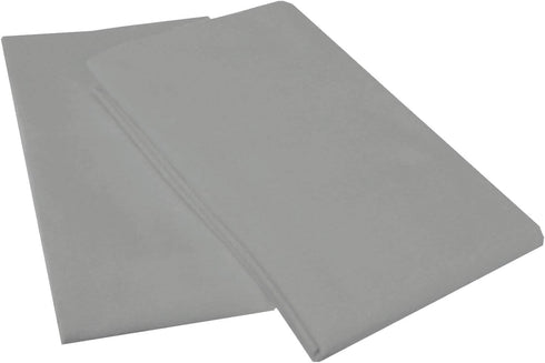 Extra Soft Jersey Knit Pillow Cases, Standard Size with Hidden Zipper, Pack of 2, Gray