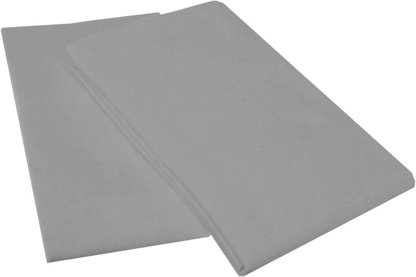 Extra Soft Jersey Knit Pillow Cases, Standard Size with Hidden Zipper, Pack of 2, Gray