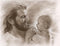 David Bowman Precious Wall Art Print, Jesus Christ and Baby, Religious Spiritual Christian Fine Art (11x14 print)