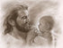 David Bowman Precious Wall Art Print, Jesus Christ and Baby, Religious Spiritual Christian Fine Art (11x14 print)