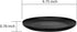 Set of 8 Black Plastic Dinner Plates, 9.75-inch, Microwave/Dishwasher Safe, BPA Free