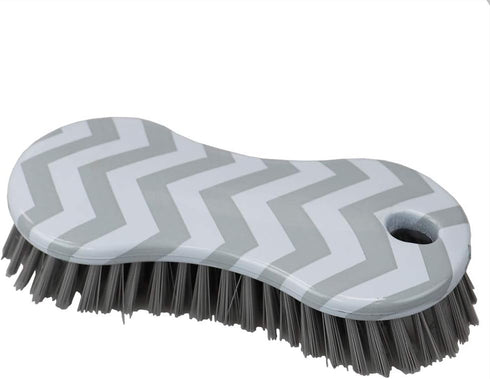 Home Basics Small Scrubber Brush - 6.25" x 2.75" x 1.5", Grey