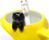Honbay 2PCS Mini Cute Ceramic Cat Spoon, Hangable Tea Spoon, Cartoon Animals Coffee Spoon (Black)