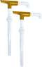 Good Times Coffee Co. Sauce Pump Dispenser (Pack of 2) - Fits 87.3 to 90.4 Ounce Bottles, Gold