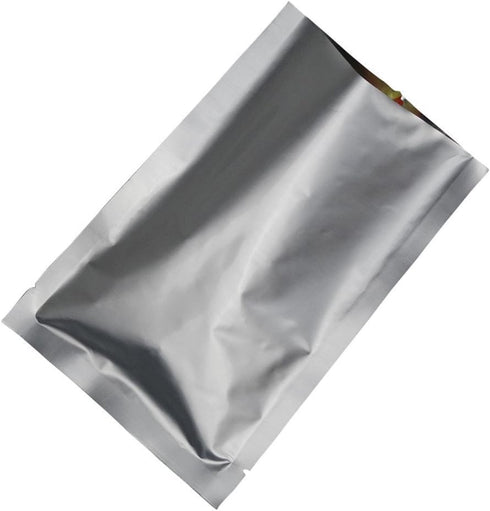 Silver Mylar Bags - Pure Aluminum Foil Flat Food Storage Bag 3.9 Mil Open Top Heat Sealing Vacuum Pouch