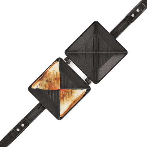 SHRIYA Non-Stick Coated Plates Hot Sandwich Maker Quadra 4 Cut Toaster Sandwich Maker Gas Sandwich Toaster Non-Stick Sandwich Maker Panini Maker