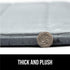 GORILLA GRIP Memory Foam Bath Mat, Soft Absorbent Bathroom Rug, Machine Washable Cushioned Floor Mats, 30x20 Graphite