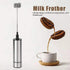 Electric Hand Mixer, Stainless Steel Handheld Kitchen Coffee Stirrer, Easy to Use Egg Beater Milk Frother