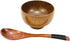 JapanBargain Wooden Dinner Spoons - Set of 4, 7-3/4 Inch, Yogurt, Snack, Ice Cream, Children Spoons
