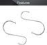 MroMax Stainless Steel S Hooks, 125mm/4.92" Silver S Shaped Hook Hangers for Kitchen, Bathroom, Bedroom, Storage Room,