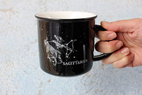 SAGITTARIUS Ceramic Mugs - 13.5 oz Coffee & Tea Mug, Astrology Horoscope Cups with Personality Traits Inside